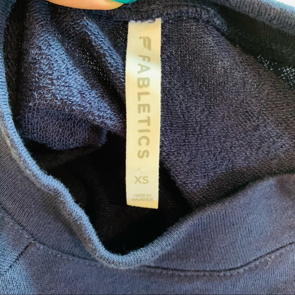 Fabletics Pullover Cinch Sweater Navy XS - Picture 7 of 9